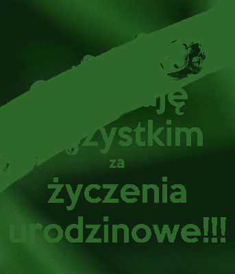 Biedronka dziękuję za życzenia